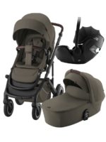 Britax Roemer Коляска 3 в 1 Smile 5Z Lux Urban Olive + Baby-Safe Pro Deep Black