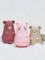 Nattou Набор игрушек для купания Silicon Toy Berry Pink/Light Pink/Sand — изображение 3