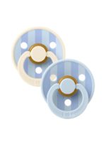 BIBS Набор из 2-х пустышек Studio Colour Block Latex Baby Blue/Dusty Blue 6-18 месяцев