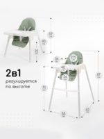 Miyoumi Стульчик для кормления с подножкой Sage — изображение 11