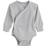 Mimibaby Боди с длинным рукавом серое