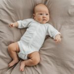 Mimibaby Боди с коротким рукавом молочный