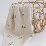 Mimibaby Плед вязаный Хлопок молочный 105х85см