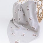 Mimibaby Плед вязаный Хлопок стальной 105х85см