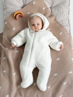 ToucanKids Комбинезон и шапка из шерпы Teddy экрю — изображение 4