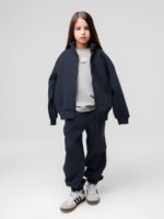 Bodo Костюм из футера с начесом (кофта на молнии, брюки) индиго — изображение 2
