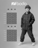 Bodo Костюм из футера с начесом (кофта с капюшоном, брюки) темно-оливковый — изображение 11