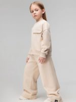 Bodo Костюм из футера (свитшот, брюки) песочный — изображение 4