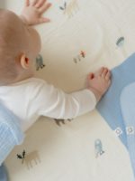 Buba Kids Набор из 2-х муслиновых пеленок таежная ночь/нежно-голубой 75х115см — изображение 4