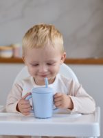 Edda Силиконовый поильник с трубочкой небо 150мл — изображение 2