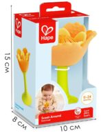 Hape Погремушка-прорезыватель на присоске Оранжевый цветок — изображение 8