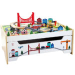 Hape Железная дорога со столом для хранения Мой город