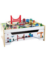 Hape Железная дорога со столом для хранения Мой город