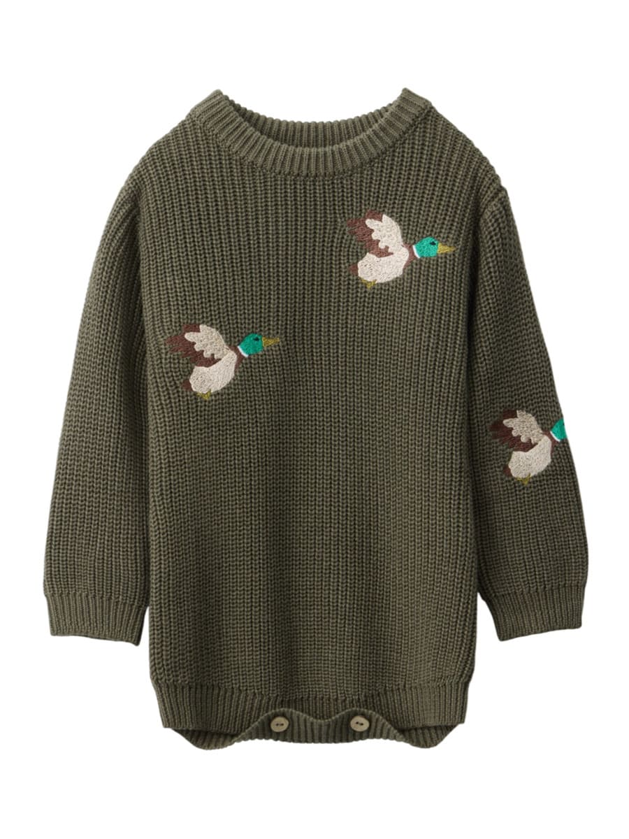 Happy Baby Боди вязаное Dark green (4) Happy Baby Боди вязаное темно-зеленое — изображение 1