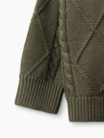 Happy Baby Комплект (кардиган, полукомбинезон) темно-зеленый — изображение 9