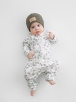 Happy Baby Набор из 2-х комбинезонов-слипов бело-голубой — изображение 2