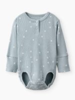 Happy Baby Набор из 3-х боди с длинным рукавом бело-голубой — изображение 12