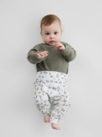 Happy Baby Набор из 3-х ползунков бело-голубые — изображение 3