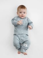 Happy Baby Набор из 3-х ползунков бело-голубые — изображение 2