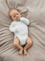 Mimibaby Боди с длинным рукавом молочный — изображение 3