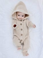 Mimibaby Комбинезон из шерсти мериноса бежевый — изображение 2