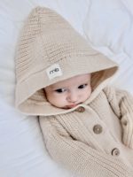 Mimibaby Комбинезон из шерсти мериноса бежевый — изображение 3