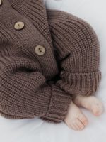 Mimibaby Комбинезон из шерсти мериноса кофейный — изображение 6