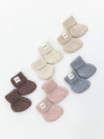 Mimibaby Пинетки из шерсти мериноса молочные — изображение 3