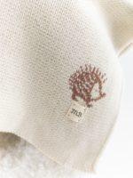 Mimibaby Плед вязаный Ёжики молочный 105х85см — изображение 7