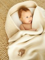 Mimibaby Плед вязаный Ёжики молочный 105х85см — изображение 3