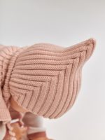 Mimibaby Шапка из шерсти мериноса Эльф пудровая — изображение 4