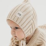 Mimibaby Шапка из хлопка Эльф бежевая