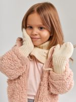 Mimibaby Варежки из шерсти мериноса молочные — изображение 2