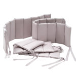 Perina Бортики для кроватки Sateen Collection серый 385см
