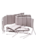 Perina Бортики для кроватки Sateen Collection серый 385см