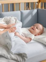 Perina Комплект постельного белья Muslin птички/голубая пастель 120х60 см — изображение 2