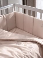 Perina Наволочка 60х40см и пододеяльник 142х101см Teddy Sateen Collection бежевый — изображение 3