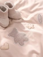 Perina Наволочка 60х40см и пододеяльник 142х101см Teddy Sateen Collection бежевый — изображение 4