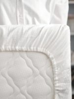 Perina Простыня на резинке Muslin белая 120х60см — изображение 4