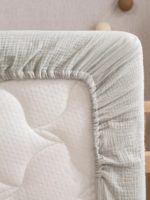 Perina Простыня на резинке Muslin шалфей 120х60см — изображение 3