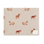 ToucanKids Плед вязаный Simple лошадки 130х90см