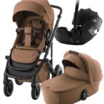 Britax Roemer Коляска 3 в 1 Smile 5Z Lux Warm Caramel + Baby-Safe Pro Deep Black