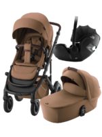 Britax Roemer Коляска 3 в 1 Smile 5Z Lux Warm Caramel + Baby-Safe Pro Deep Black