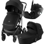 Britax Roemer Коляска 3 в 1 Smile 5Z Space Black + Baby-Safe Pro Deep Black + накидка