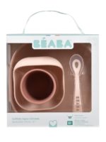 Beaba Набор посуды (2 тарелки на присоске, стакан, ложка) Cotton Candy — изображение 5