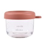 Beaba Стеклянный контейнер с крышкой Terracotta 150мл