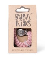 Buba Kids Держатель плетёный для пустышки пепельная роза — изображение 3