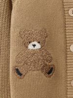 Happy Baby Кардиган вязаный Bear бежевый — изображение 6
