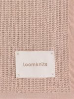 Loomknits Плед вязаный пудровый 108х108см — изображение 6