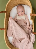 Loomknits Плед вязаный пудровый 108х108см — изображение 5